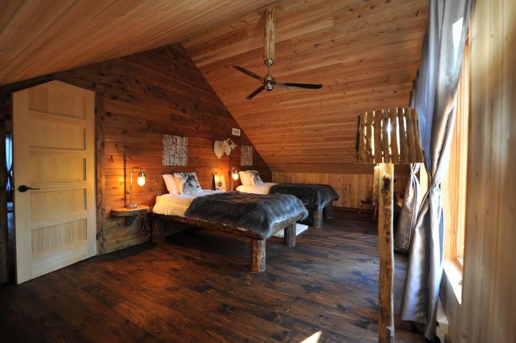 Les Bouleaux - Les Chalets Spa Canada 拉马巴耶 外观 照片