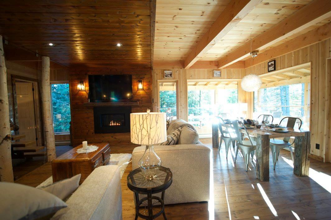Les Bouleaux - Les Chalets Spa Canada 拉马巴耶 外观 照片