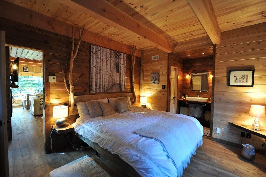 Les Bouleaux - Les Chalets Spa Canada 拉马巴耶 外观 照片
