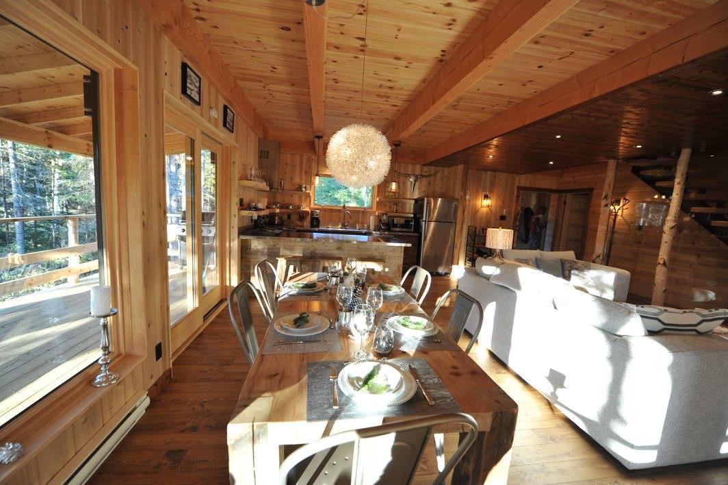 Les Bouleaux - Les Chalets Spa Canada 拉马巴耶 外观 照片