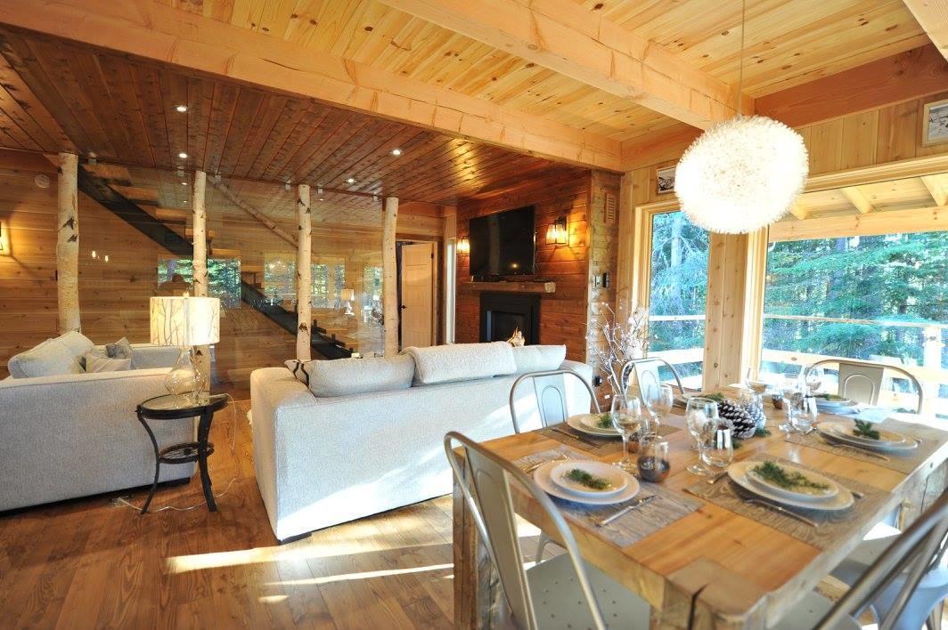 Les Bouleaux - Les Chalets Spa Canada 拉马巴耶 外观 照片