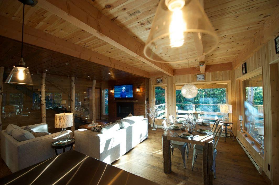 Les Bouleaux - Les Chalets Spa Canada 拉马巴耶 外观 照片