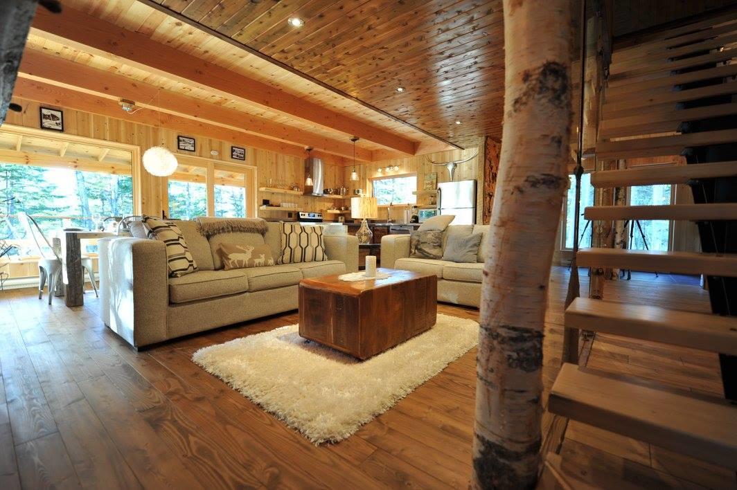 Les Bouleaux - Les Chalets Spa Canada 拉马巴耶 外观 照片