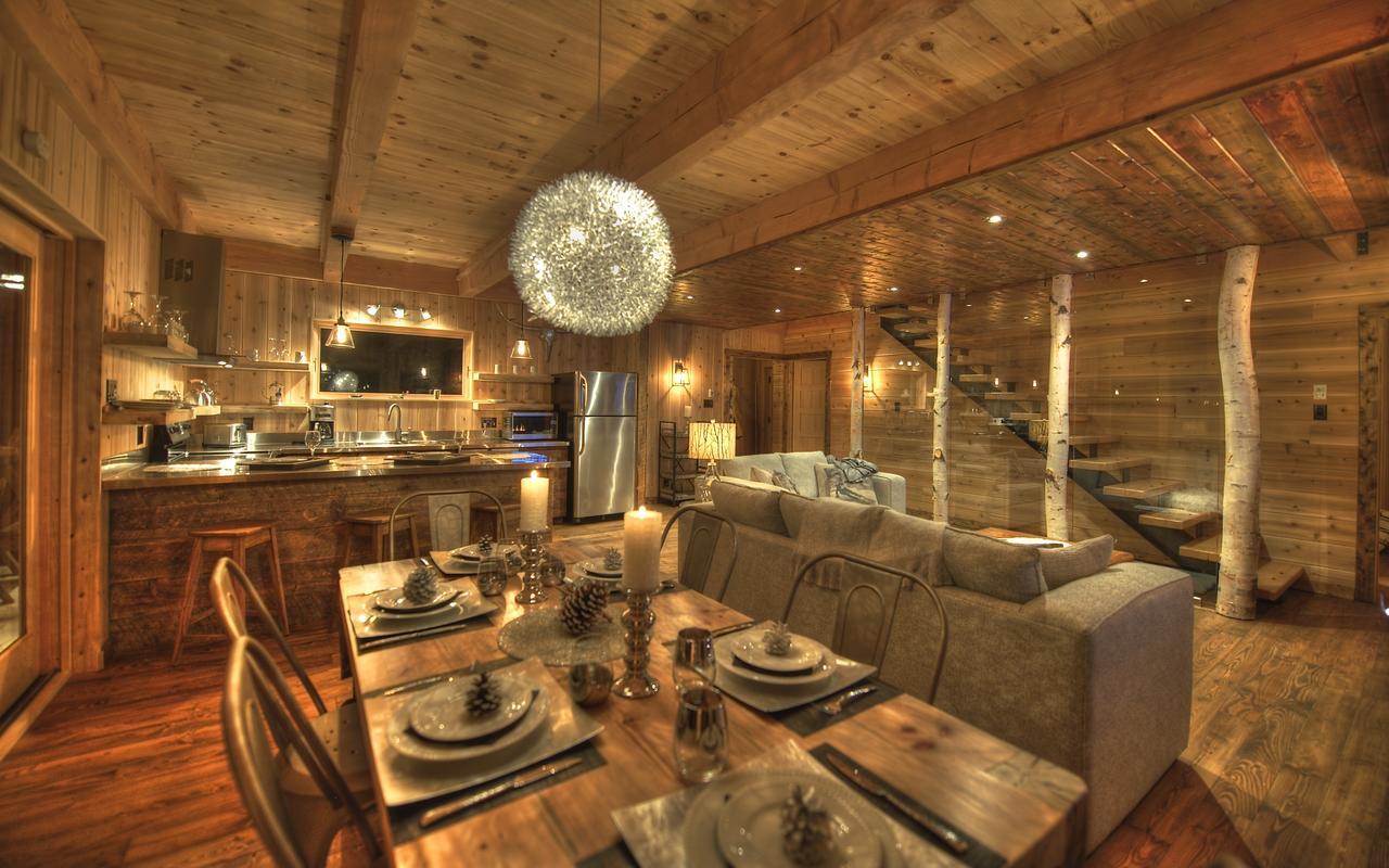 Les Bouleaux - Les Chalets Spa Canada 拉马巴耶 外观 照片