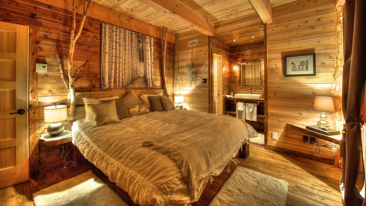 Les Bouleaux - Les Chalets Spa Canada 拉马巴耶 外观 照片