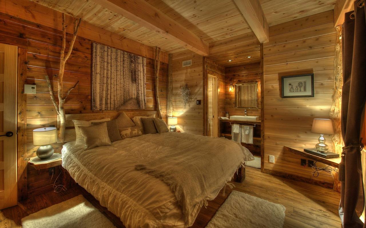 Les Bouleaux - Les Chalets Spa Canada 拉马巴耶 外观 照片